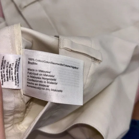 Brooks Brothers Advantage Chino Pants Women's Size 14 Beige 100% Cotton - Picture 11 of 12